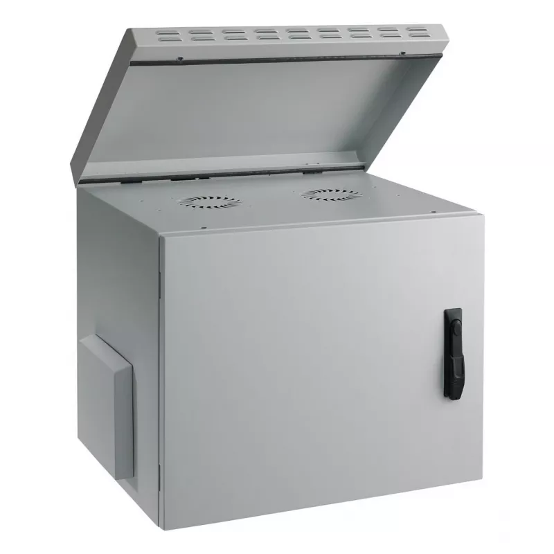 EFB 19-tolline seinakinnitusega kapp IP55 12U klaasuksega sügavus 600 mm RAL7035