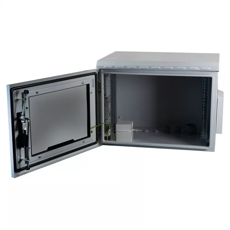 EFB 19-tolline seinakinnitusega kapp IP55 12U klaasuksega sügavus 600 mm RAL7035