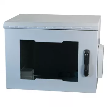 EFB 19-tolline seinakinnitusega kapp IP55 12U klaasuksega sügavus 600 mm RAL7035