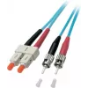 EFB Duplex kiudoptiline patch-kaabel SC-ST OM3 50/125µm LSZH Aqua 5m