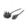 EFB EK499.1,8 UK toitekaabel BS 1363A – IEC C5 1,8 m must 3x0,75 mm²