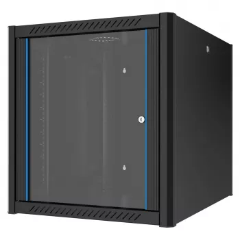 EFB Elektronik 19 tolli seinakinnitusega korpus 16HE, sügavus 800 mm, eelmonteeritud, RAL 9005