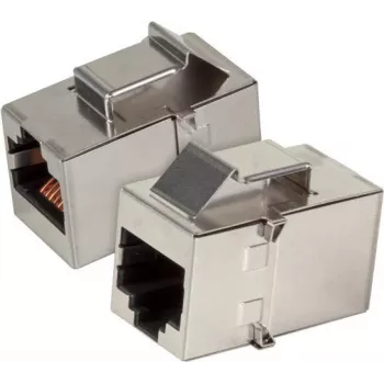 EFB Elektronik 37508.1V2 RJ45 Keystone adapter, roostevaba teras, IP68, Cat.6, varjestatud, paneelipaigaldus