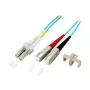 EFB Elektronik ECOFIBER Fiiberoptiline Paigalduskaabel LC/UPC kuni LC/UPC Duplex OM3 1m LSZH Aqua