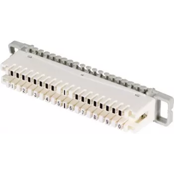 EFB-Elektronik ECOVOICE ühendusplokk, 10-paariline, LSA-Plus/IDC, valge/hall (46005,1)