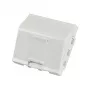 EFB ELEKTRONIK ET-25027 45x45mm Keystone esipaneel, 1-pordiline nurga all väljund, Puhas valge (RAL 9010)