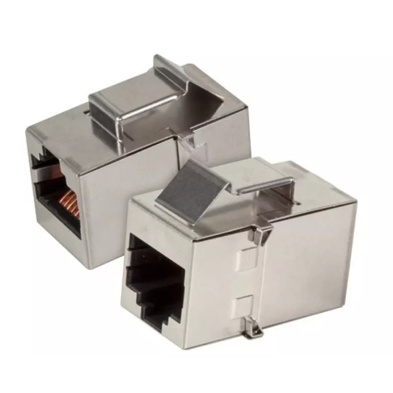 EFB Elektronik Keystone adaptermoodul RJ45 emane-emane STP Cat.5e roostevaba teras - 37508.1V3