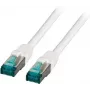 EFB-Elektronik RJ45 Patch-kaabel Cat.6A S/FTP LSZH Valge 0,5m