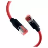 EFB ELEKTRONIK RJ45 Patch-kaabel Cat.6A S/FTP PUR Draka UC900 TM21 Punane 0,25m