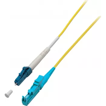 EFB-Elektronik Simplex fiiberoptiline ühenduskaabel E2000 APC - LC UPC OS2 3m kollane LSZH 9/125µm O0863.3