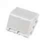 EFB ET-25028 Keskmine kinnitusplaat 2 Keystone-mooduli jaoks, nurga all olev väljund, 45x45 mm