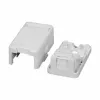 EFB ET-25166 pealepandav Keystone pesa, 1-port, isesulguv tolmu kaitseklapp, puhtvalge