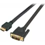 EFB HighSpeed HDMI+ kaabel Ethernetiga, HDMI A - DVI-D 18+1 isane, 20 m, must K5432.20V2