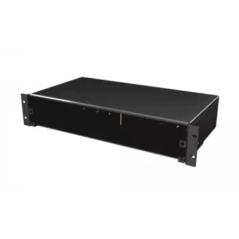 EFB VSB2HE-A-SW 2U liuglev rack-ühenduskarp, asustamata, must, esipaneelita