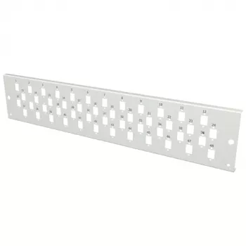 EFB VSB2HE-FP-48SC-S 2U 19-tolline rack-kinnituse esipaneel 48 SC Simplex/E2000 Simplex/MTRJ või 24 LC Duplex adapterile, hall