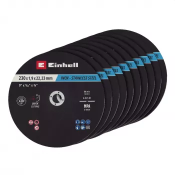Einhell 230 x 2,0 mm õhukesed lõikekettad nurklihvijatele, 10-pakk 711524