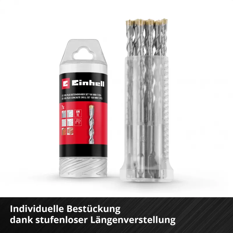 Einhell 265510 SDS-plus haamertrelli puurikomplekt, 7 tükki, Ø 6-14 mm, 160 mm