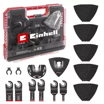 Einhell 708135 XL-PLUS-CASE BiM HSS mitmeotstarbelise tööriista tarvikute komplekt, 10 osa