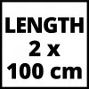 Einhell Alumiiniumist juhtsiin 2x1000mm (4502118)