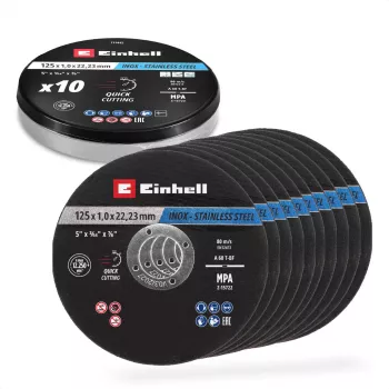 Einhell lõikeketas õhuke Ø 125 x 1,0 mm 10 tk nurklihvijatele (711442)