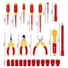 Einhell E-Case VDE tööriistakohver 24-osaline elektriku komplekt (punane/kollane)