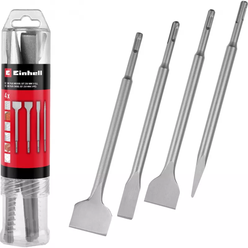 EINHELL-KWB SDS-plus Meislikomplekt 250mm, 4-osaline