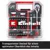 EINHELL-KWB Pesa- ja otsakukomplekt 1/4 tolli 37-osaline L-CASE karbis