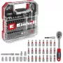 EINHELL-KWB Pesa- ja otsakukomplekt 1/4 tolli 37-osaline L-CASE karbis