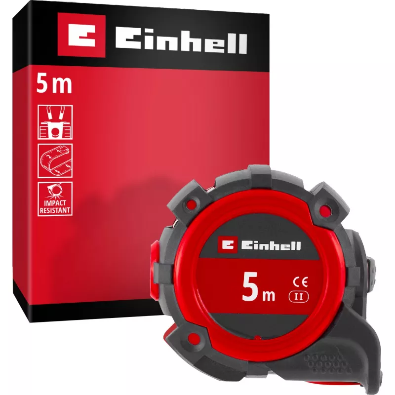EINHELL-KWB Mõõdulint, 5 m (Must/Punane)