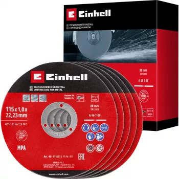 EINHELL-KWB õhuke lõikeketas, Ø 115 x 1,0 mm, 5 tükki (nurklihvijale)