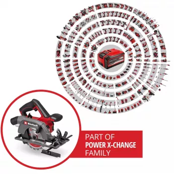 Einhell Power X-Change juhtmeta käsiketassaag TE-CS 18/150-2 Li-Solo, 18V (Punane/Must, ilma aku ja laadijata)
