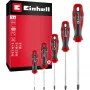 Einhell Kruvikeerajate Komplekt PZ, 5-osaline (Punane/Must, Ergonoomilised Kahekomponendilised Käepidemed)