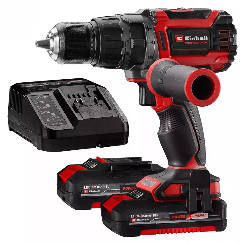 Einhell TP-CD 18/70 Li-i BL Akudrell – 18V harjadeta, 70 Nm, 2-käiguline, 2x4.0Ah Li-Ion komplekt