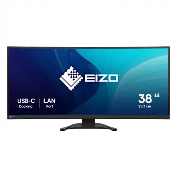 EIZO FlexScan EV3851X-BK 37.5 inch IPS Black Monitor, 3840x1600, USB-C 90W, DP, 2x HDMI, 4x USB-A, Must