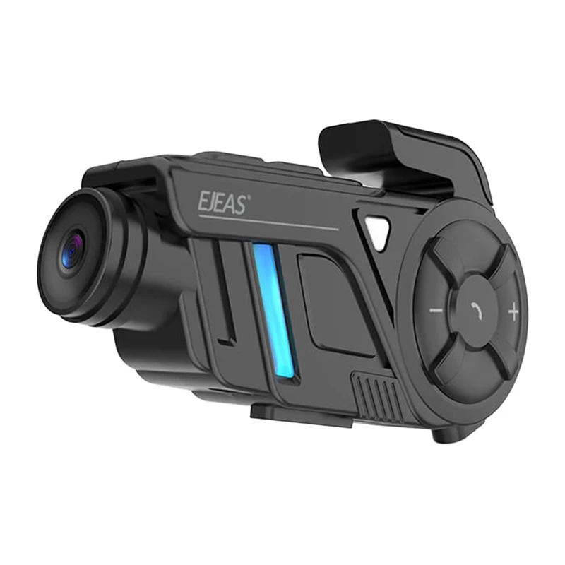 EJEAS K1Pro+ Mootorratta Intercom koos 1080P Salvestiga - Üksik Intercom