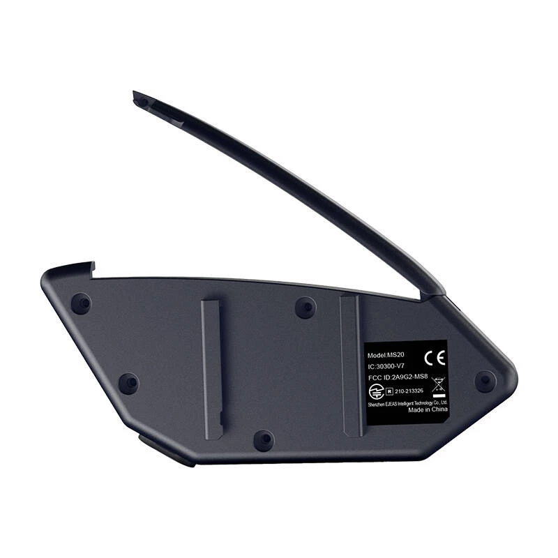 EJEAS MS20 Mootorratta intercom Bluetooth 5.1, 1000m ulatus, IP65, CVC mürasummutus, HD stereokõlarid, FM-raadio, USB-C, kuni 20h kõneaeg