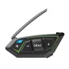 EJEAS MS8-SE Bluetooth Mootorratta Intercom - 8 Sõitjat, 1.5 km Leviala, IP65, 20 h Kõneaega