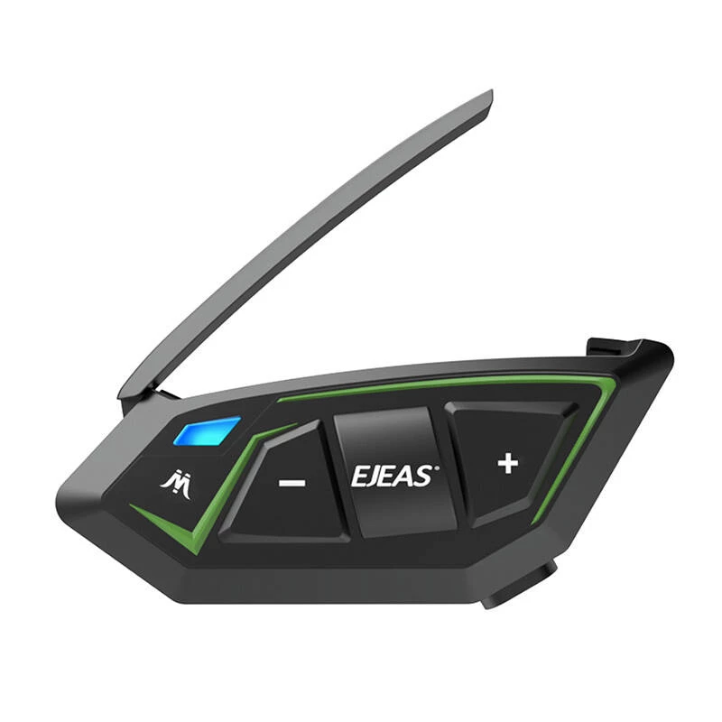 EJEAS MS8-SE Bluetooth Mootorratta Intercom - 8 Sõitjat, 1.5 km Leviala, IP65, 20 h Kõneaega