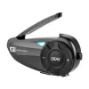 EJEAS Q2 Mootorratta intercom Bluetooth 5.1, 800m ulatus, IP65, DSP ja CVC mürasummutus, FM-raadio, hääleabi, USB-C, kuni 20h kõneaega