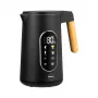 ELDOM C550 Juhtmevaba temperatuuri reguleerimisega veekeetja, 1,7 L, 2200 W, roostevaba teras, 5 eelseadistatud programmi, soojas hoidmine, LED-ekraan, must