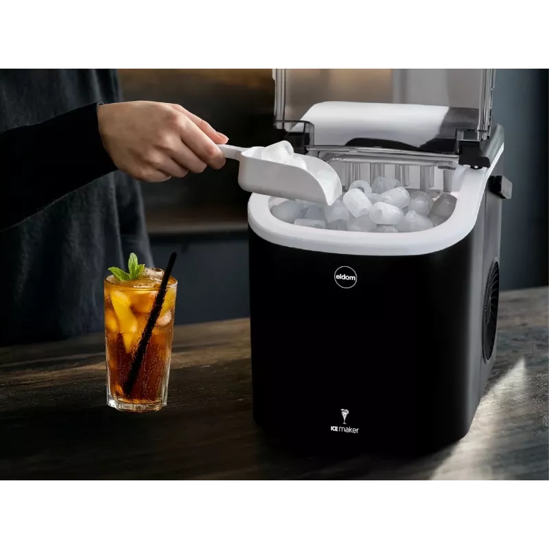ELDOM KS230 Jäämasin - 12 kg/24h, 2,2L paak, 9 kuubikut tsükli kohta, hõbedane/must
