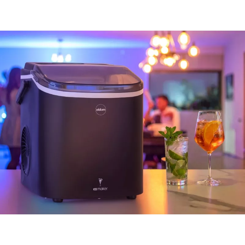 ELDOM KS230 Jäämasin - 12 kg/24h, 2,2L paak, 9 kuubikut tsükli kohta, hõbedane/must