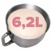 Eldom WRK1400 planetaarne köögimasin 1400W (1900W tippvõimsus) 6,5L roostevabast terasest kauss, must