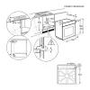 Electrolux EOE8P39WX Sisseehitatav Elektriahi Pürolüütilise Puhastusega, 71L, A+ Energia