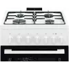 Electrolux LKK520032W eraldiseisev gaaspliiidi ja elektriahjuga pliit, 50 cm, valge