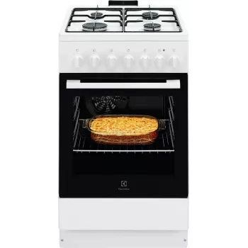 Electrolux LKK520032W eraldiseisev gaaspliiidi ja elektriahjuga pliit, 50 cm, valge