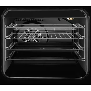 Electrolux LKR564275K eraldiseisev elektripliit keraamilise pliidiraua ja ventilaatorahjuga, must