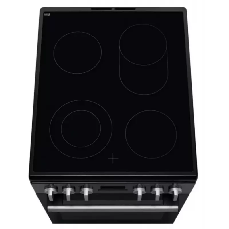 Electrolux LKR564275K eraldiseisev elektripliit keraamilise pliidiraua ja ventilaatorahjuga, must