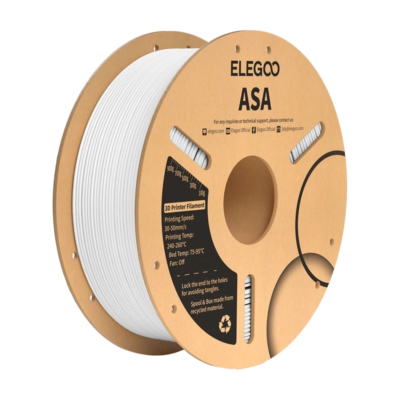 ELEGOO ASA Filament 1.75mm White 1kg