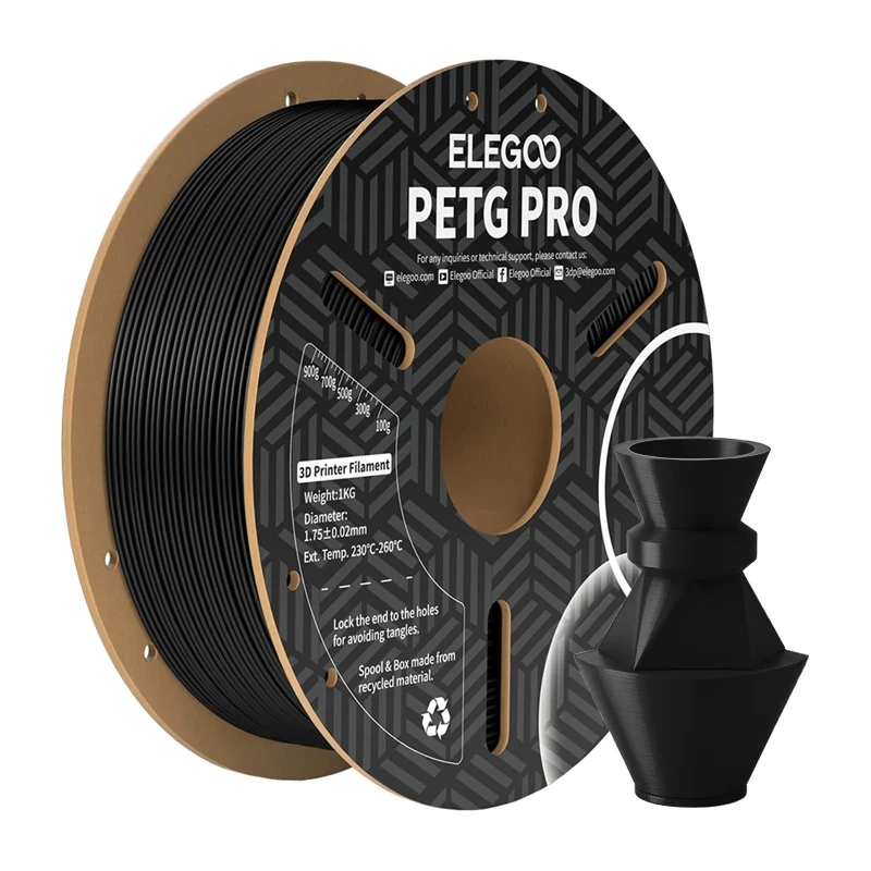 ELEGOO PETG Pro Filament (Must) 1.75mm 1kg